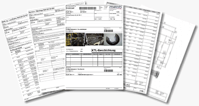 Muster Belege Fertigungspapiere
